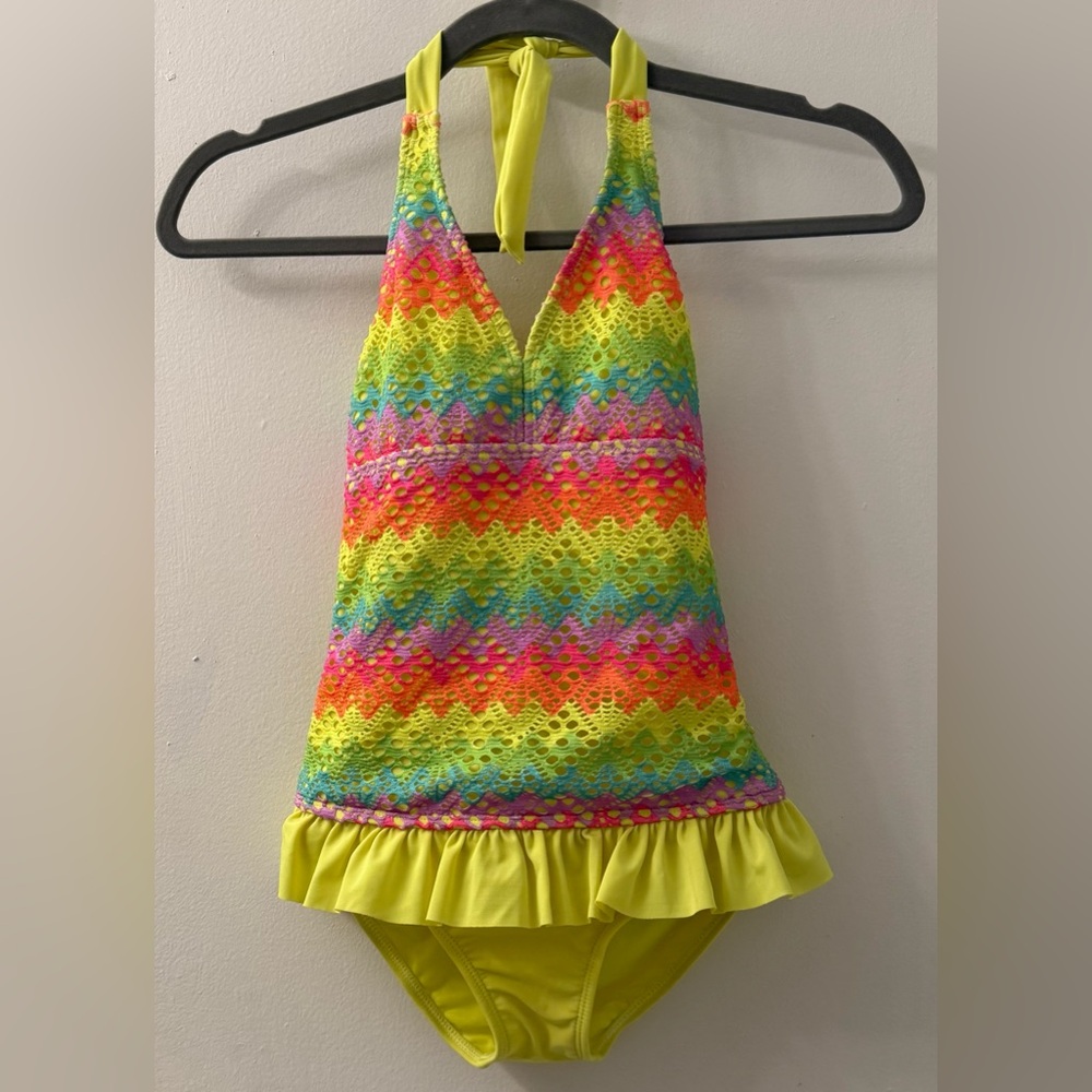 Colorful Kids One Piece Swimsuit